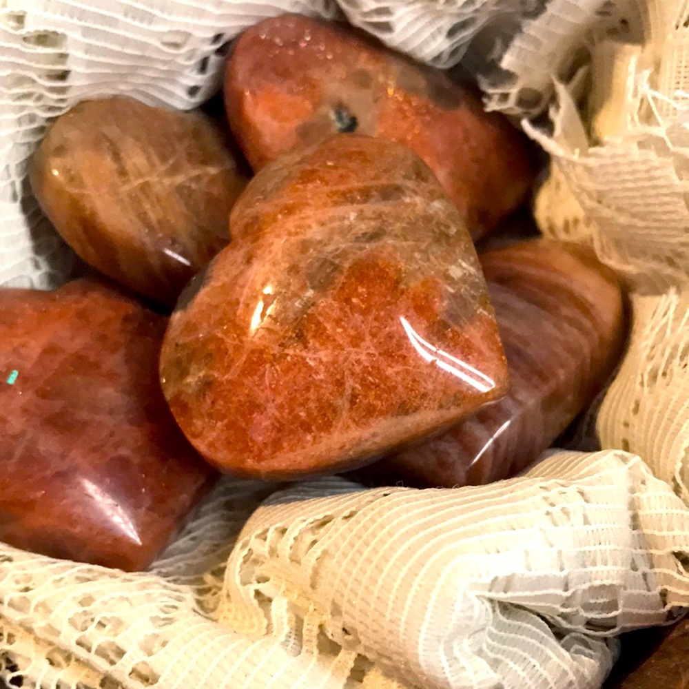 Arusha sunstone hearts